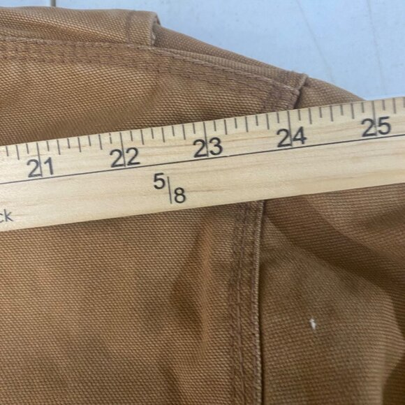 Vintage Dunbrooke Canvas Jacket Mens XL Tan Corduroy Collar Quilted Lined Utilit - Picture 10 of 13